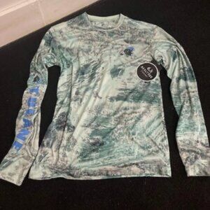 Tulane Realtree Fishing Longshirt; Size S: MSRP $42